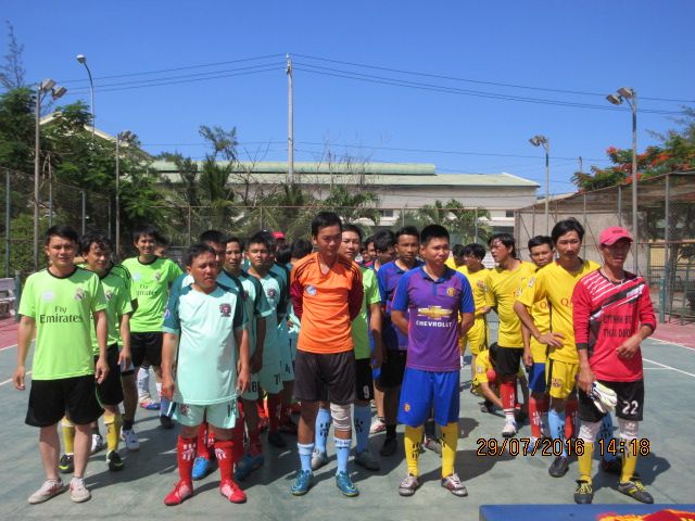 Giải bóng đá Công đoàn cơ sở Công ty CP Cấp thoát nước Phú Yên năm 2016 thành công tốt đẹp.